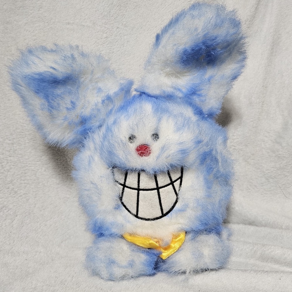 RARE Vintage 1996 Gemmy Goofy Grinner Animatronic Bunny WORKS Sings Blue